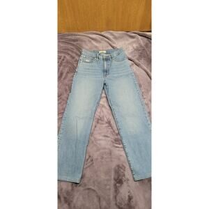 Madewell the Perfect Vintage Straight Jean Light Wash Denim Size 27 High Rise